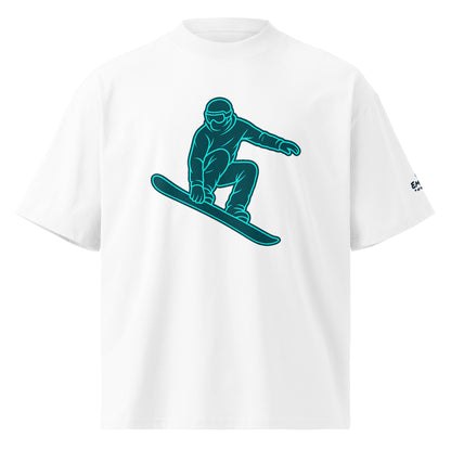 Oversized Bio-T-Shirt – Snowboarder – Produktansicht 4