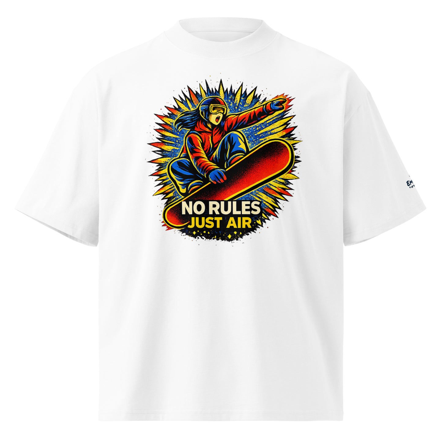 Oversized Bio-T-Shirt – NO RULES JUST AIR – Produktansicht 10