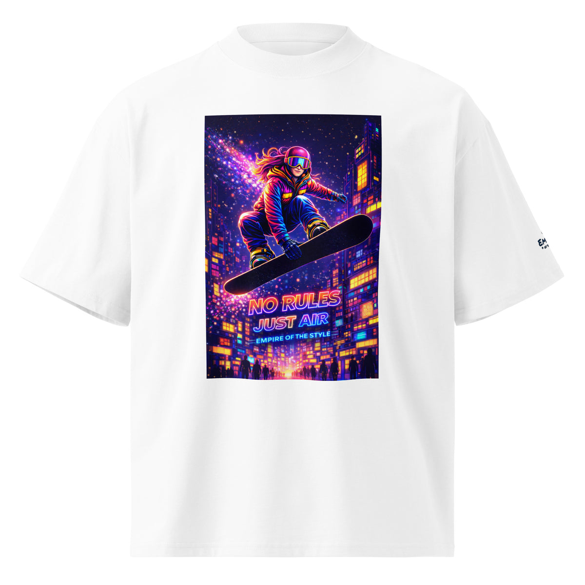 Oversized Bio-T-Shirt – No Rules Just Air – Produktansicht 7