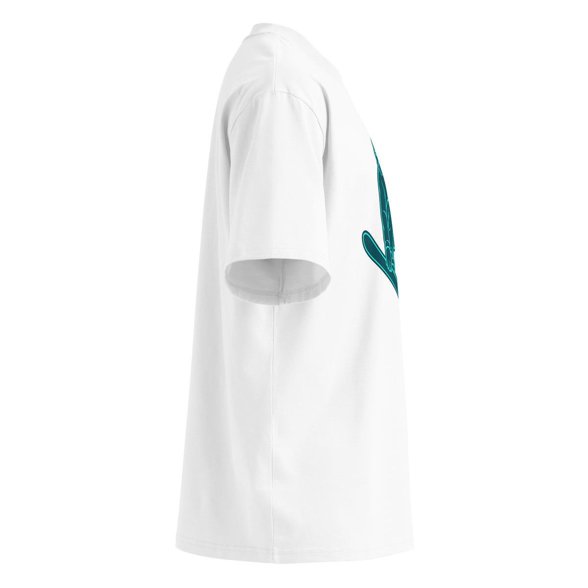Oversized Bio-T-Shirt – Snowboarder – Produktansicht 6