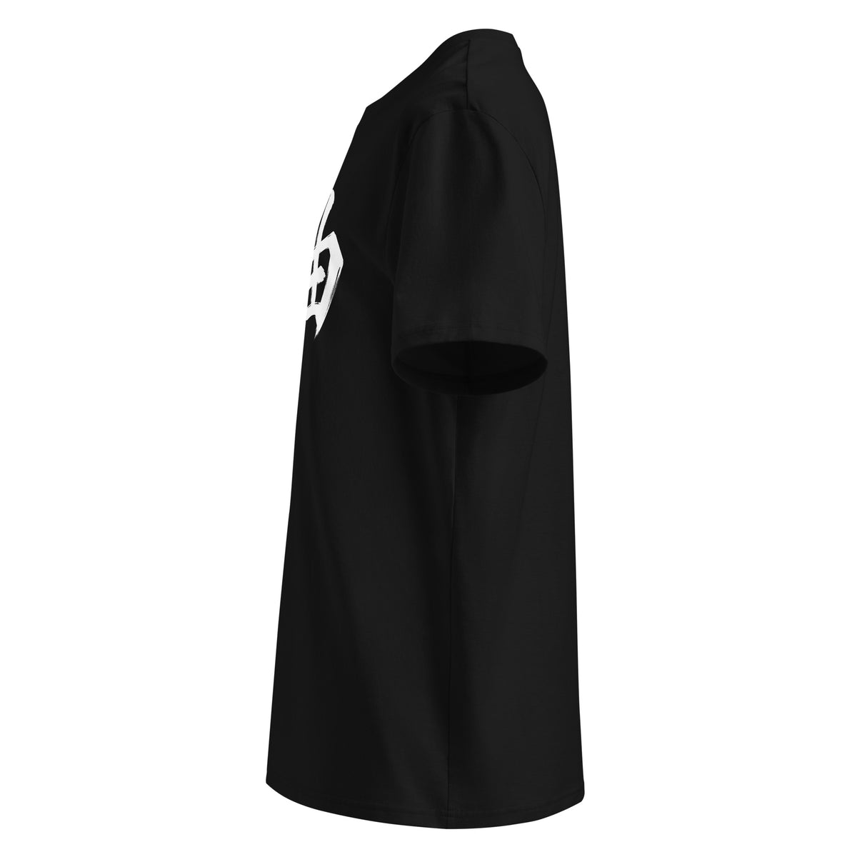 Jiyū 自由 Unisex Bio-T-Shirt in Schwarz – Seitenansicht
