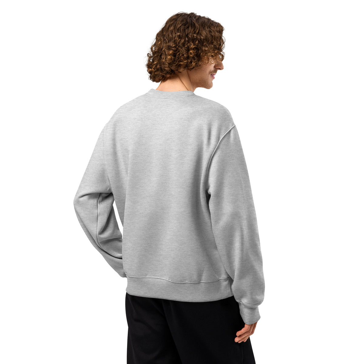 Oversized Fleece Sweatshirt – Moai Style – Produktansicht 31