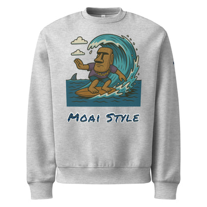 Oversized Fleece-Sweatshirt – Moai Style – Produktansicht 21