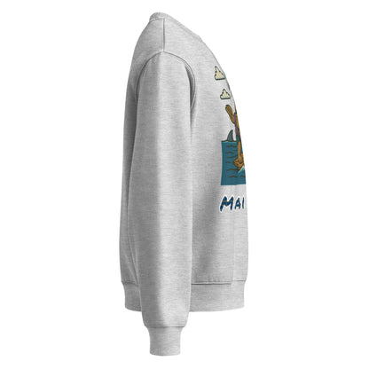 Oversized Fleece-Sweatshirt – Moai Style – Produktansicht 24