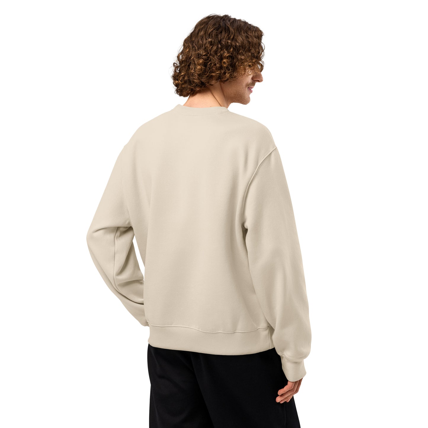 Oversized Fleece Sweatshirt – Moai Style – Produktansicht 26