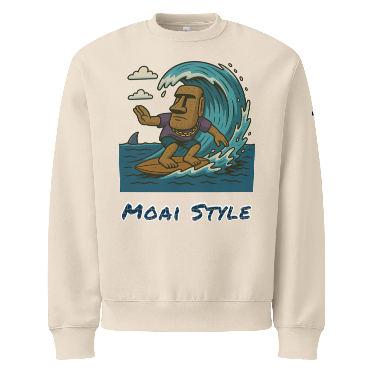 Oversized Fleece-Sweatshirt – Moai Style – Produktansicht 17