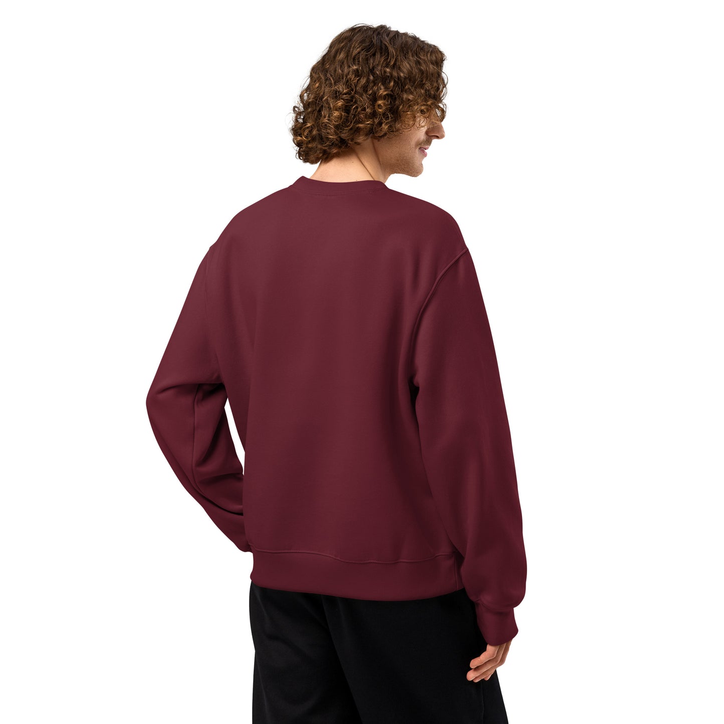 Oversized Fleece Sweatshirt – Moai Style – Produktansicht 21