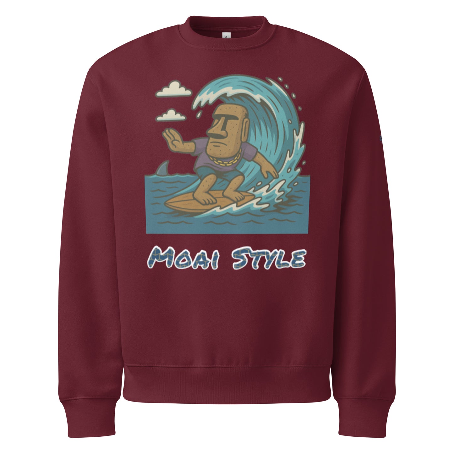 Oversized Fleece-Sweatshirt – Moai Style – Produktansicht 13