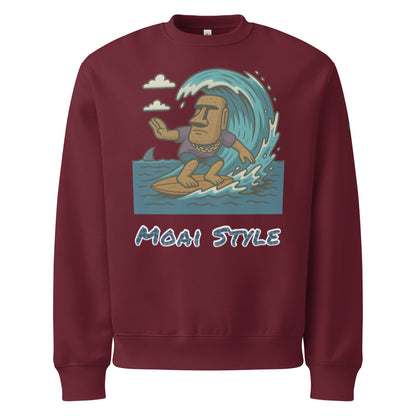 Oversized Fleece-Sweatshirt – Moai Style – Produktansicht 13