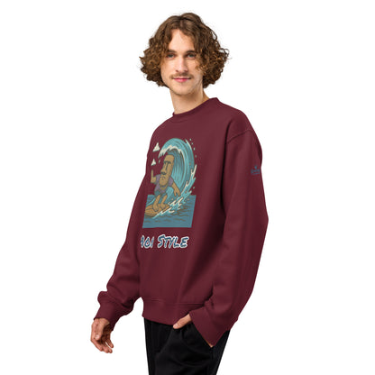 Oversized Fleece Sweatshirt – Moai Style – Produktansicht 18