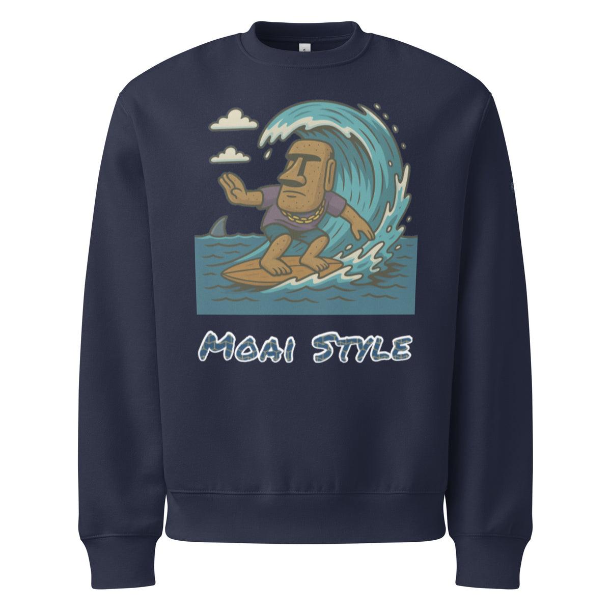 Oversized Fleece-Sweatshirt – Moai Style – Produktansicht 9