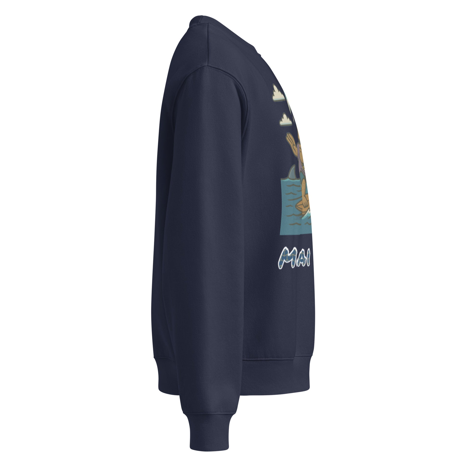 Oversized Fleece-Sweatshirt – Moai Style – Produktansicht 12