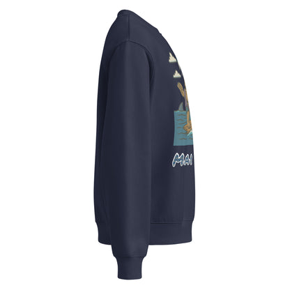 Oversized Fleece-Sweatshirt – Moai Style – Produktansicht 12