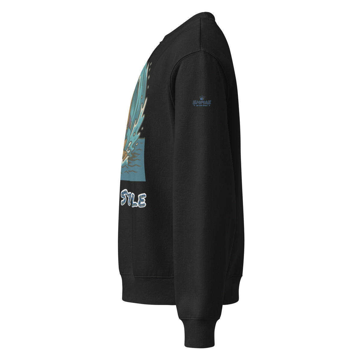 Oversized Fleece-Sweatshirt – Moai Style – Produktansicht 7