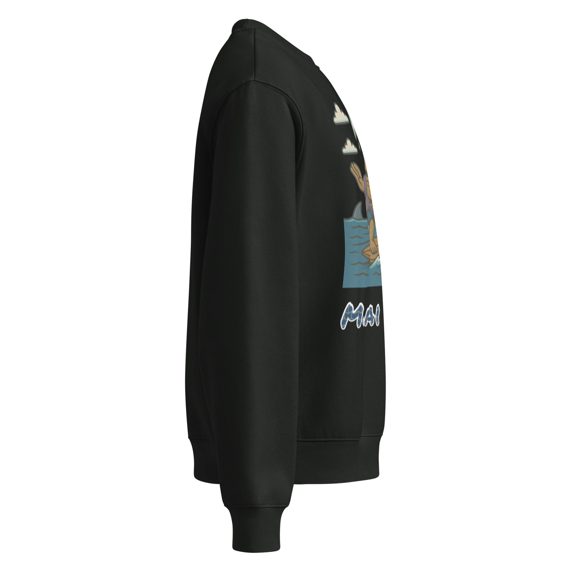 Oversized Fleece-Sweatshirt – Moai Style – Produktansicht 8