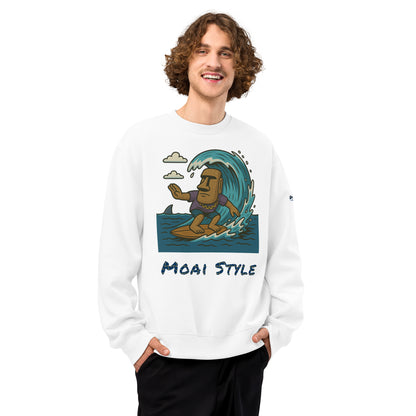 Oversized Fleece Sweatshirt – Moai Style – Produktansicht 35