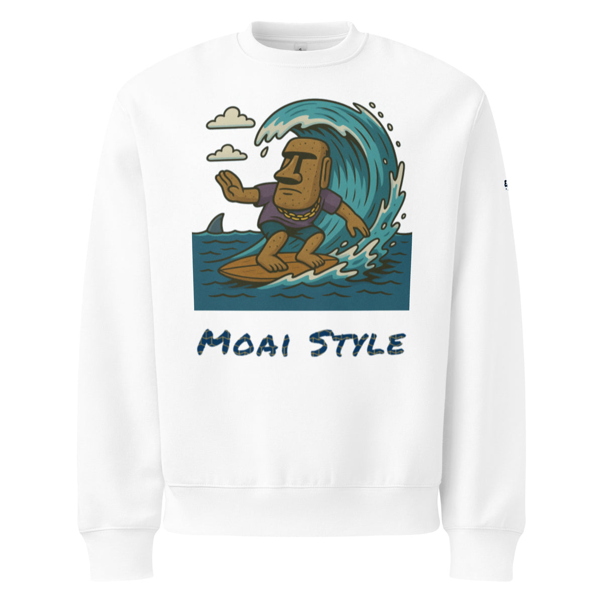 Oversized Fleece-Sweatshirt – Moai Style – Produktansicht 25