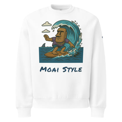 Oversized Fleece-Sweatshirt – Moai Style – Produktansicht 25