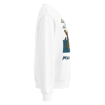 Oversized Fleece-Sweatshirt – Moai Style – Produktansicht 28