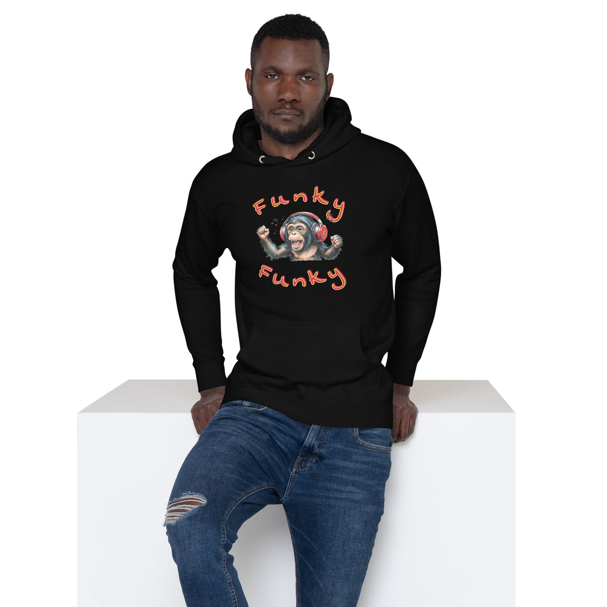 Hoodie, Monkey Music II, Unisex, verschiedene Farben – Produktansicht 2