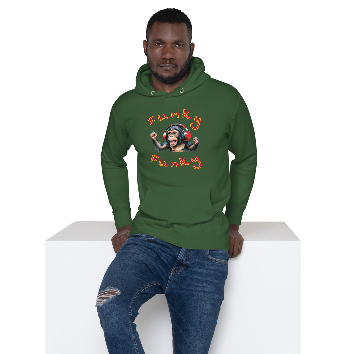 Hoodie, Monkey Music II, Unisex, verschiedene Farben – Produktansicht 8