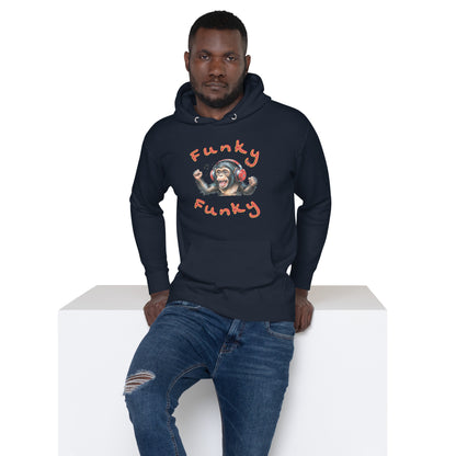 Hoodie, Monkey Music II, Unisex, verschiedene Farben – Produktansicht 3