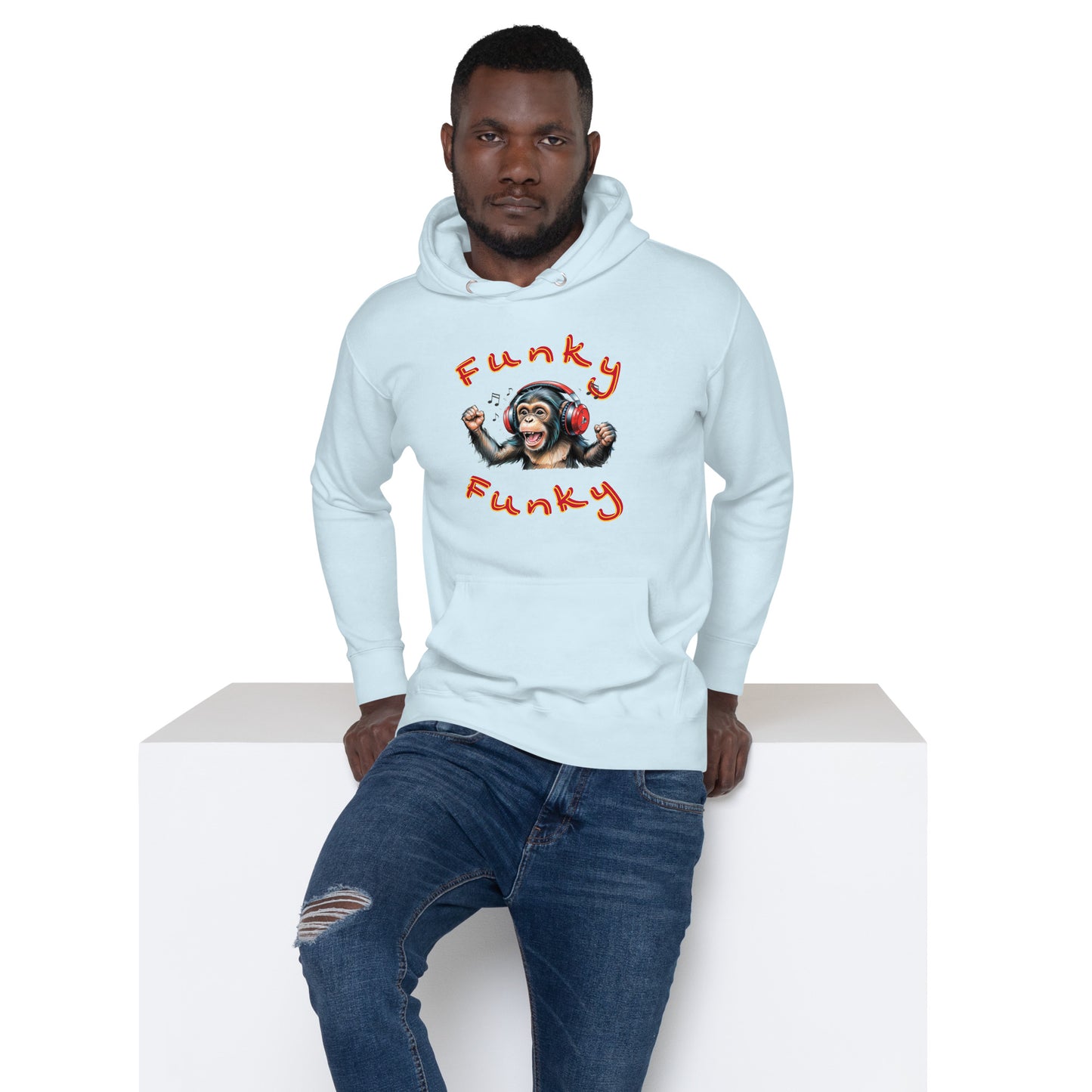 Hoodie, Monkey Music II, Unisex, verschiedene Farben – Produktansicht 10