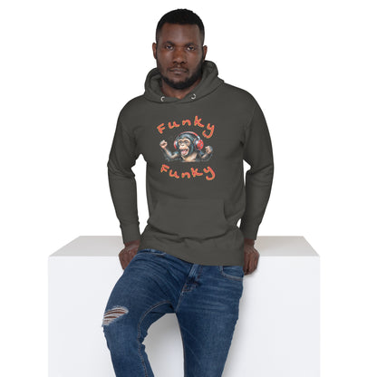 Hoodie, Monkey Music II, Unisex, verschiedene Farben – Produktansicht 5