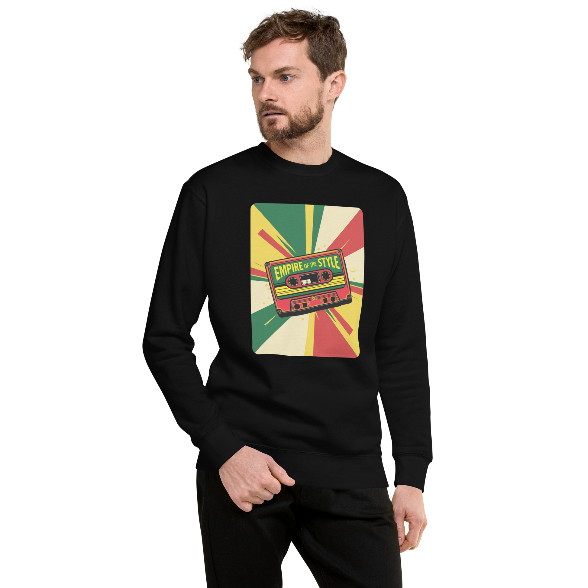 Pullover, Cassette Tape I, Unisex, verschiedene Farben erhältlich – Produktansicht 4