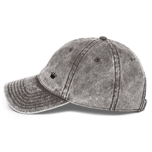Vintage Baumwoll-Cord-Cap – Anthrazit – Produktansicht 2