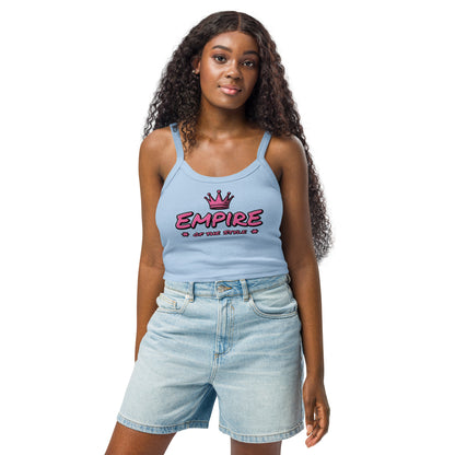 Damen-Tanktop mit feiner Rippstruktur – Empire of the Style – Produktansicht 1