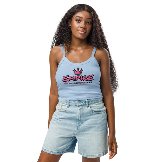Damen-Tanktop mit feiner Rippstruktur – Empire of the Style – Produktansicht 1