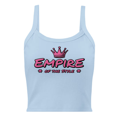 Damen-Tanktop mit feiner Rippstruktur – Empire of the Style – Produktansicht 5