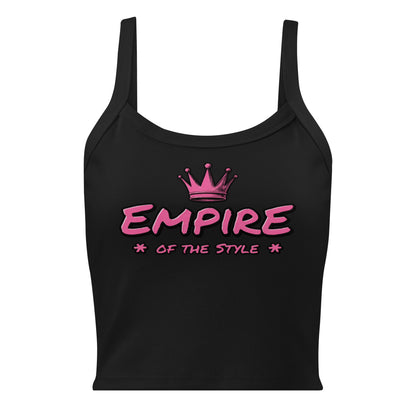 Damen-Tanktop mit feiner Rippstruktur – Empire of the Style – Produktansicht 7