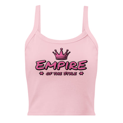 Damen-Tanktop mit feiner Rippstruktur – Empire of the Style – Produktansicht 8