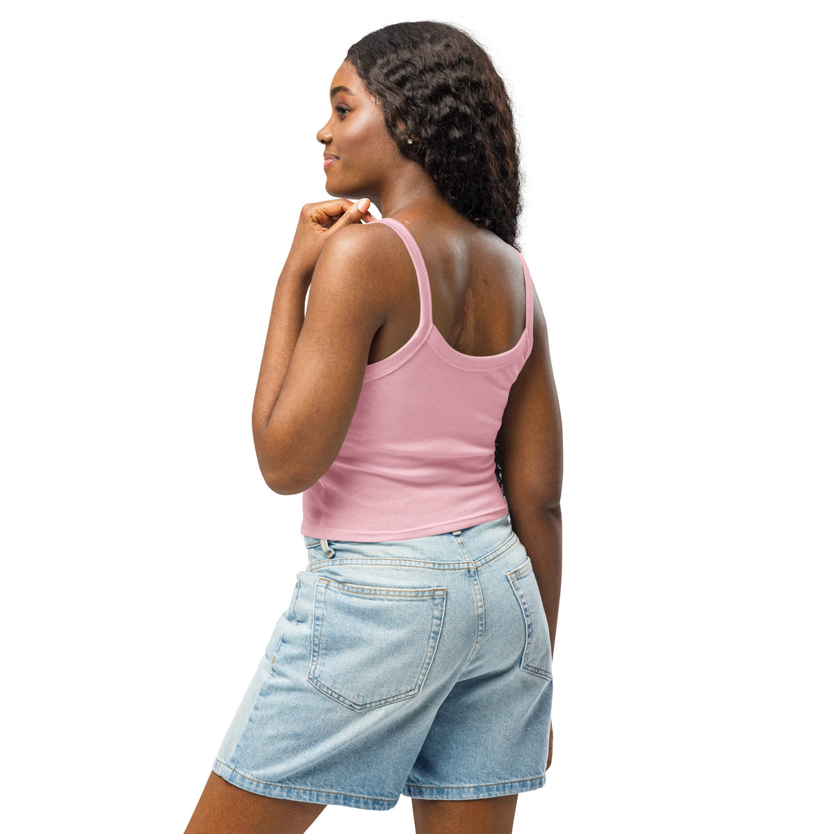 Damen-Tanktop mit feiner Rippstruktur – Empire of the Style – Produktansicht 2