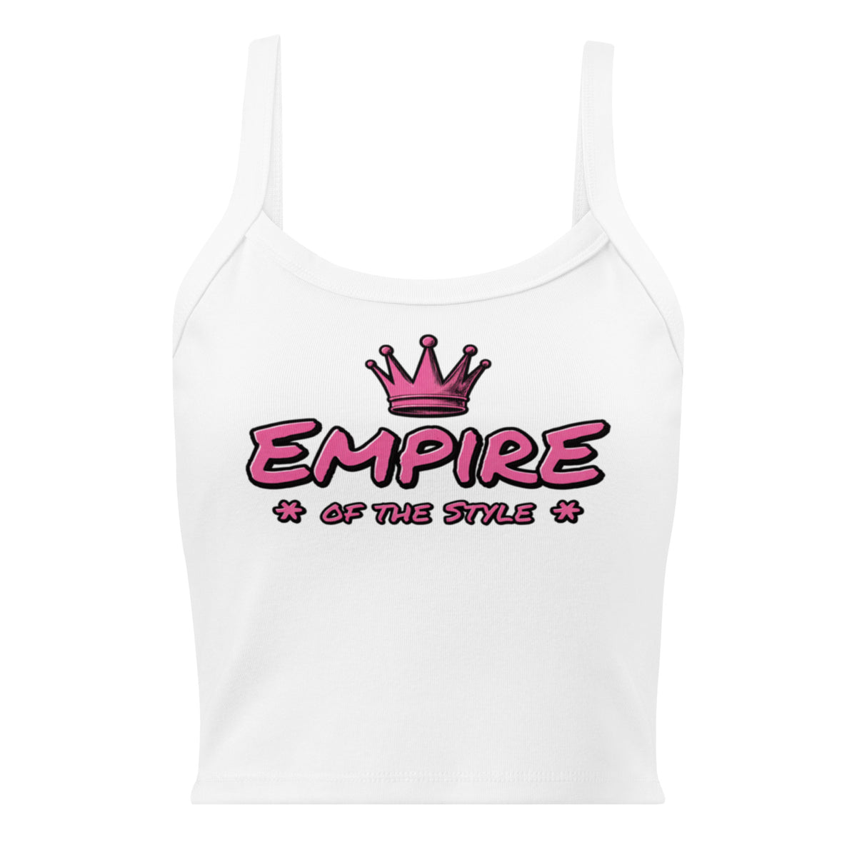 Damen-Tanktop mit feiner Rippstruktur – Empire of the Style – Produktansicht 4