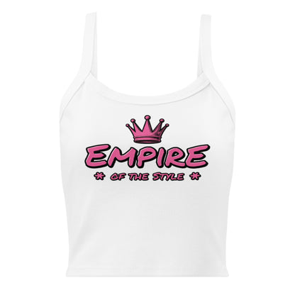 Damen-Tanktop mit feiner Rippstruktur – Empire of the Style – Produktansicht 4