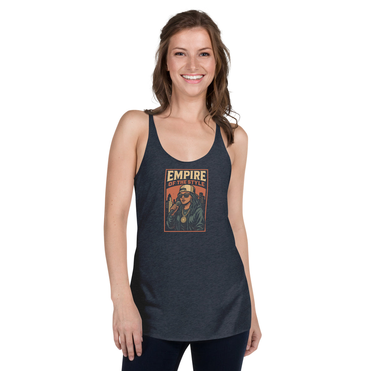Racerback-Tanktop – Hip-Hop Queen – Produktansicht 4